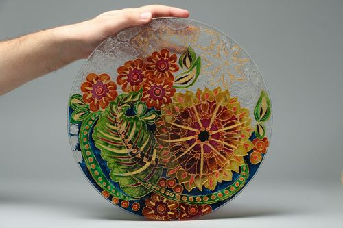 Stained glass plate - MADEheart.com