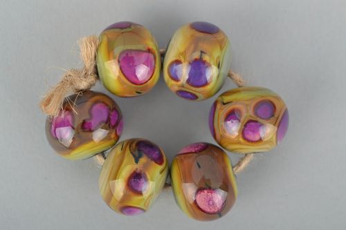 Glass beads Spotted  - MADEheart.com