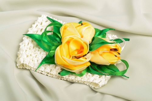 Banda para el cabello artesanal de moda cinta de pelo regalo para niña - MADEheart.com