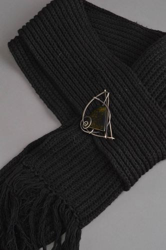 Broche de moda con ágata accesorio de moda regalo original artesanal para mujer - MADEheart.com