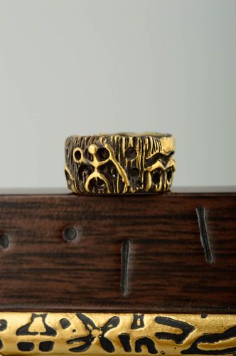 Handmade bronze ring metal ring handmade bronze jewelry fashion accessories - MADEheart.com