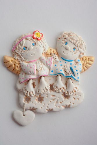 Colgante de arcilla Ángeles - MADEheart.com