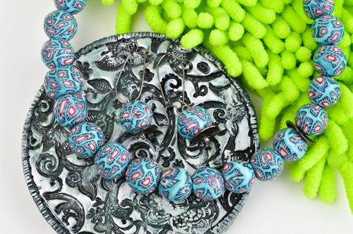 Collana e orecchini fatti a mano parure di gioielli accessori da donna - MADEheart.com