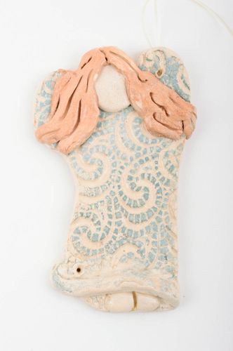 Unusual handmade ceramic wall panel wall hanging nursery design wall decor - MADEheart.com