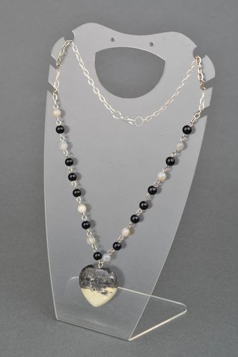 Unusual pendant with turquenite Heart - MADEheart.com