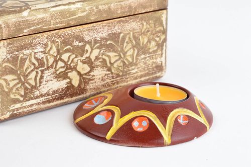 Homemade decorations plaster candle holder home decor candle stands cool gifts - MADEheart.com