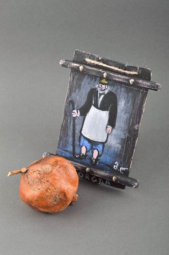 Wandbild aus Holz Handmade Gemälde modern Wanddeko Bild Designer Bild exklusiv - MADEheart.com
