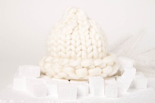 Головной убор ручной работы зимняя женская шапка вязаная красивая шапка - MADEheart.com