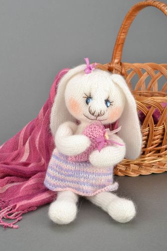 Homemade soft toy Girl Bunny - MADEheart.com