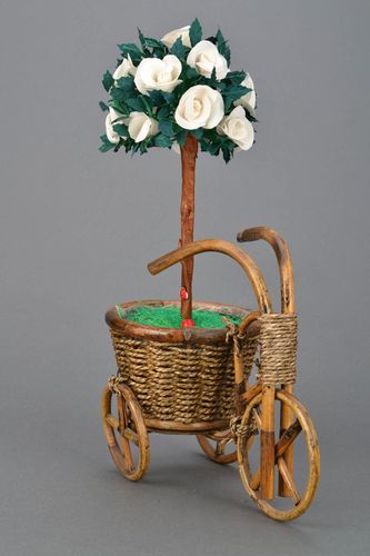Handmade flower topiary - MADEheart.com