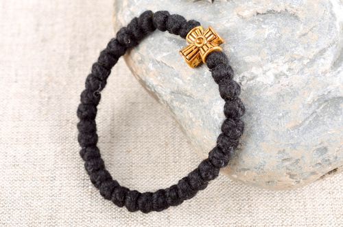 Bracciale rosario fatto a mano soutage esclusivo accessorio religioso - MADEheart.com