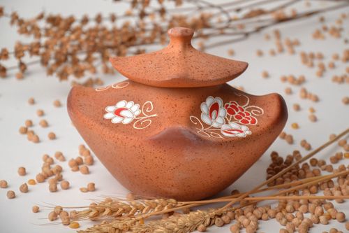 Ceramic painted sugar bowl - MADEheart.com