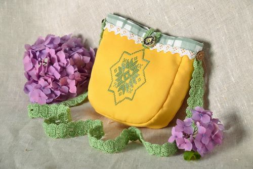 Bolso de lino con correa desmontable - MADEheart.com