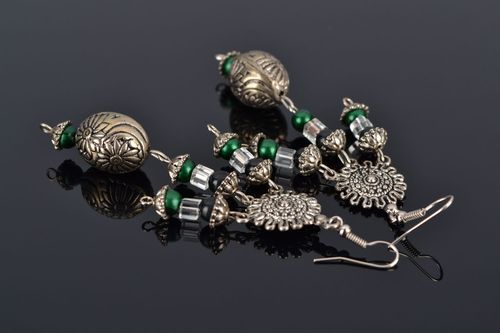 Long metal earrings - MADEheart.com