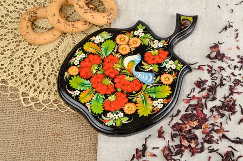 Schneidebrett Holz handmade Küchen Zubehör Deko für Küche Geschenk für Frau - MADEheart.com