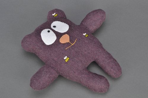 Трикотажная игрушка-подушка Медведь - MADEheart.com