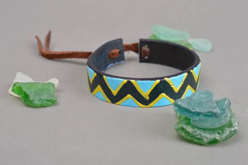 Handmade Lederarmband Damen originelle Geschenke hochwertiger Modeschmuck schön - MADEheart.com