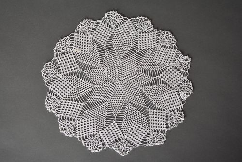 Tisch Dekor handgemachte Stoffserviette weiß Serviette aus Stoff Deko Element - MADEheart.com