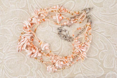 Handmade necklace designer accessory gift ideas bead necklace gift for her - MADEheart.com