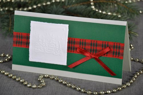 Cartão postal de Natal feito à mão  - MADEheart.com