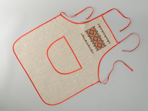 Womens linen apron - MADEheart.com