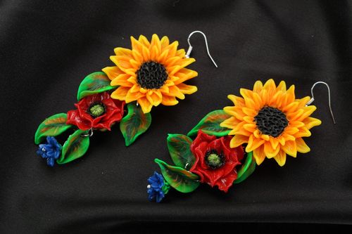 Brincos artesanais Ucrânia - MADEheart.com