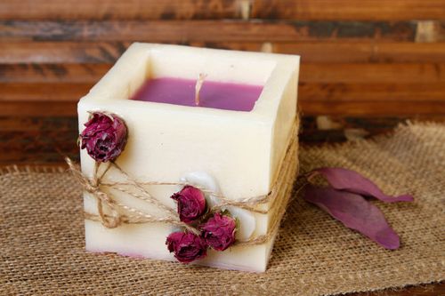 Unusual handmade paraffin candle designs housewarming gifts room decor ideas - MADEheart.com