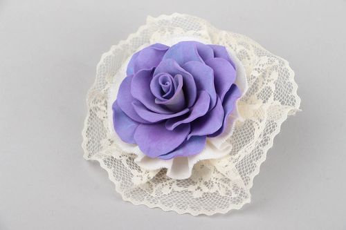 Hair barrette made of foamiran - MADEheart.com