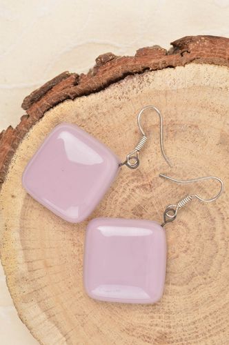 Boucles doreilles fantaisie Bijou fait main de ton pastel Cadeau femme - MADEheart.com