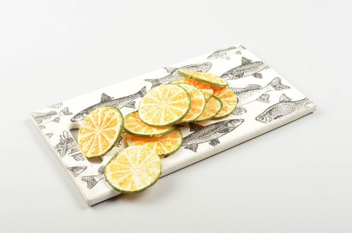 Handmade Schneidebrett aus Holz Haus Dekoration Geschenk für Frau Decoupage - MADEheart.com