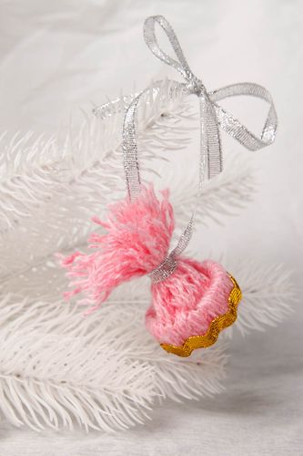 Decoración navideña artesanal elemento decorativo regalo original Bombón - MADEheart.com