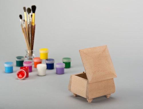 Scatola per decoupage fatta a mano Scrignetto semilavorato  Scrignetto di legno  - MADEheart.com