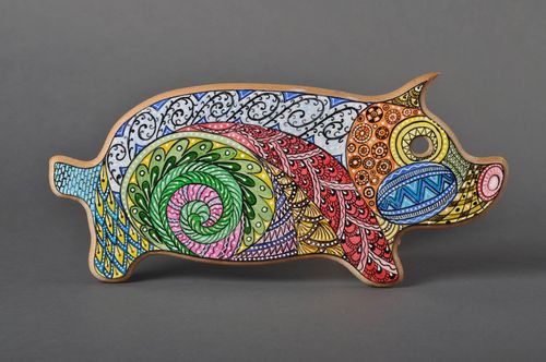 Tagliere di legno fatto a mano oggetto decorativo originale utensili da cucina - MADEheart.com