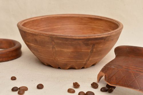 Cuenco de cerámica artesanal plato hondo para la cocina regalo original - MADEheart.com