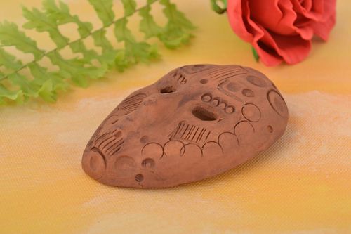 Calamita da frigorifero fatta a mano maschera in stile etnico magnete da frigo  - MADEheart.com