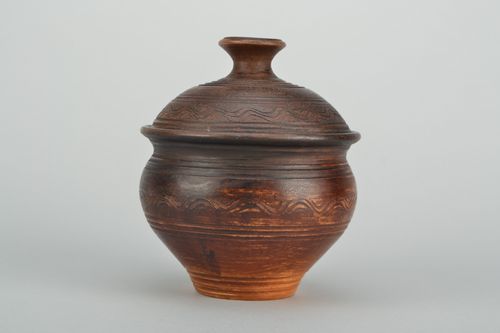 Sucrier en argile fait main artisanal 50 сl - MADEheart.com