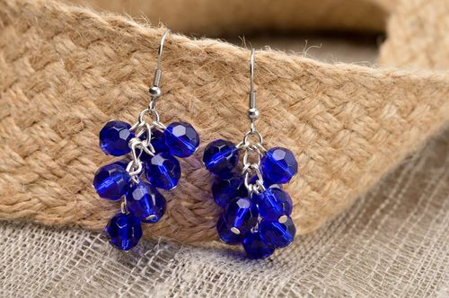 Orecchini di pietre naturali fatti a mano accessorio originale bello da donna - MADEheart.com