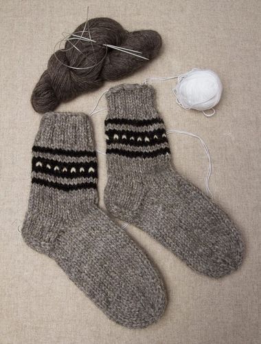 Мужские теплые носки  - MADEheart.com