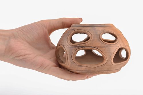 Castiçal de cerâmica artesanal  - MADEheart.com