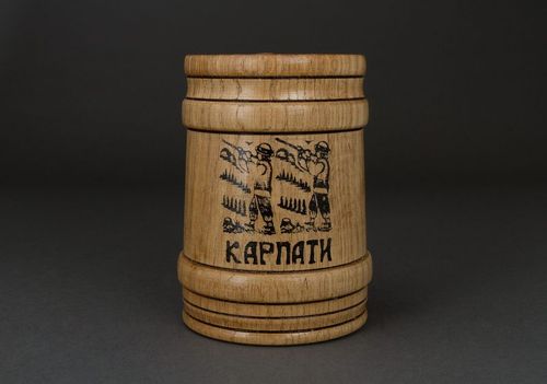 Wooden mug Carpathians - MADEheart.com