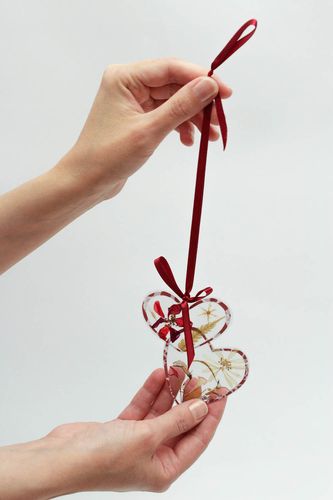 Handmade decorative heart toy wall hanging botanical decoration for decor only - MADEheart.com