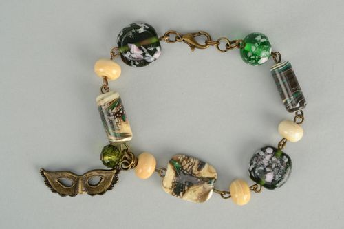 Handmade lampwork glass bracelet - MADEheart.com