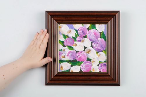 Painting made with acrylic paints Tulips - MADEheart.com