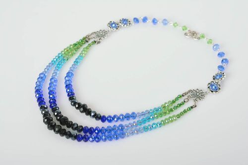 Beautiful handmade beaded necklace glass bead necklace cool gifts for her - MADEheart.com