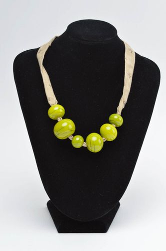 Handmade lampwork necklace glass beads necklace fashion jewelry glass accessory - MADEheart.com