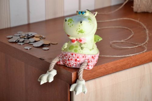 Ceramic money box Little Dragon - MADEheart.com