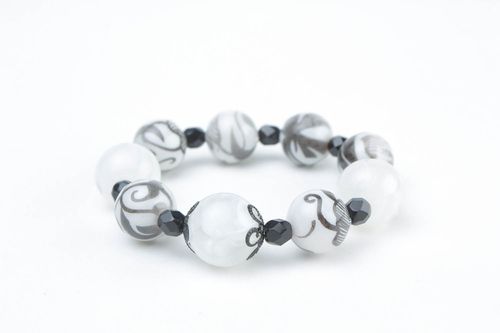 Bracelete de pedras naturais feito à mão pulseira feminina com contas acessórios artesanais - MADEheart.com