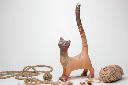 Keramik Statuette Katze - MADEheart.com