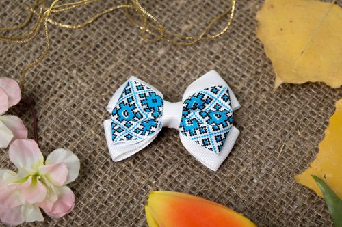 Handmade hair clip unusual hair bow designer hair clip for children gift ideas - MADEheart.com