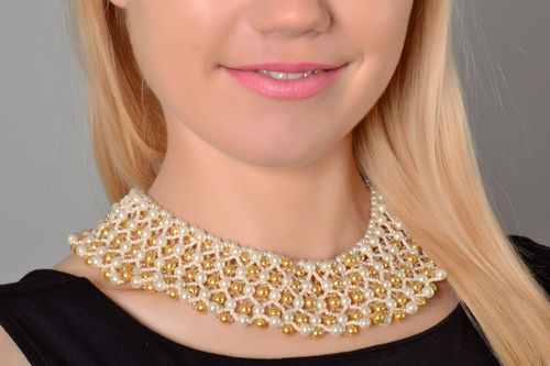 Multi-row beaded necklace - MADEheart.com